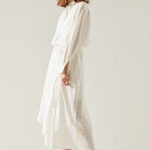 Ribbon-Tie Midi Culottes