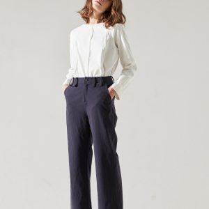 Elongated Silhouette Slide Pants