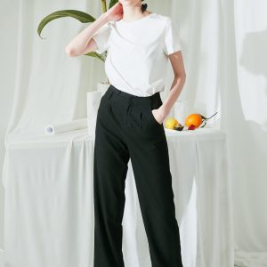 Leg-Lengthening Asymmetric Pants