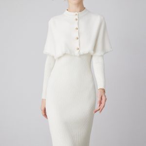 Detachable Cape Dress