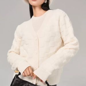 Comfortable Ribbed Hem Cardigan