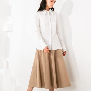 Timeless Elegance Pointed Collar Shirt