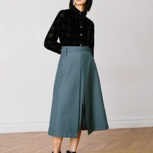 Houndstooth Rayon Blend Shirt