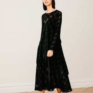 Diagonal Sheer Slip Dress