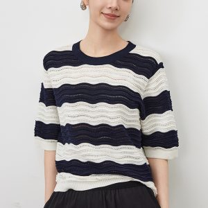 Striped Crew Neck Top