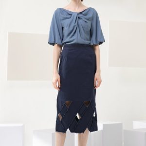 Knot Detail V-Neck Top