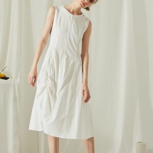 Drawstring Fitted Dress