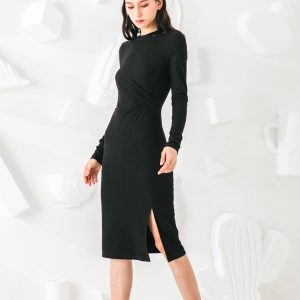 Criss-Cross Slit Dress