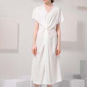 Elegant Knot-Waist Dress