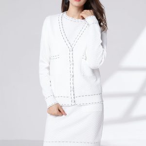 Stretch Knit Casual Cardigan