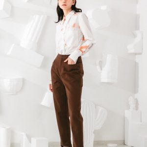 ‌High-Rise Tapered Elegance Pants