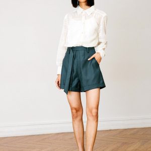 ‌Luxe Viscose Elegant Shorts
