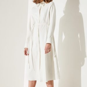 Minimalist Tie Front Dress